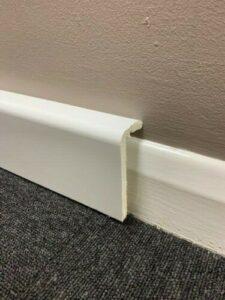 Skirting Board Cover Plain White Upvc M Choice Of Depth Rockwell