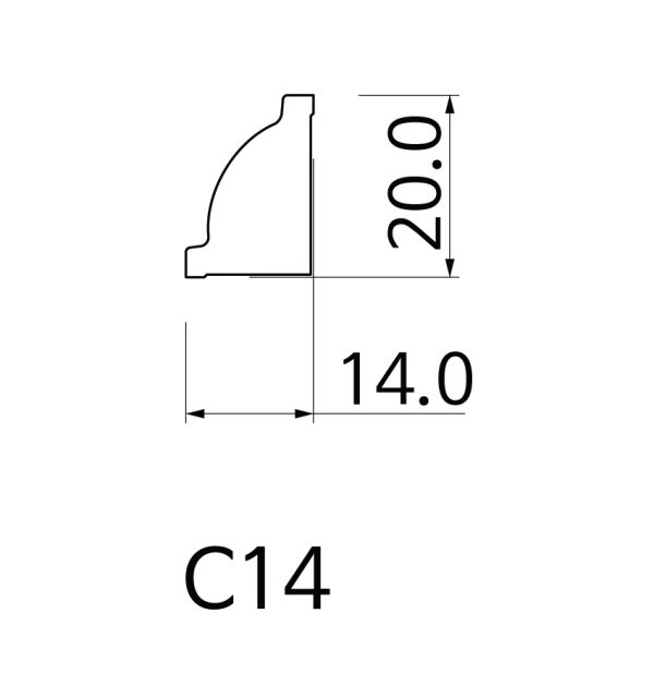 Quadrant 161 19mm x 14mm x 2m Oak - Image 3