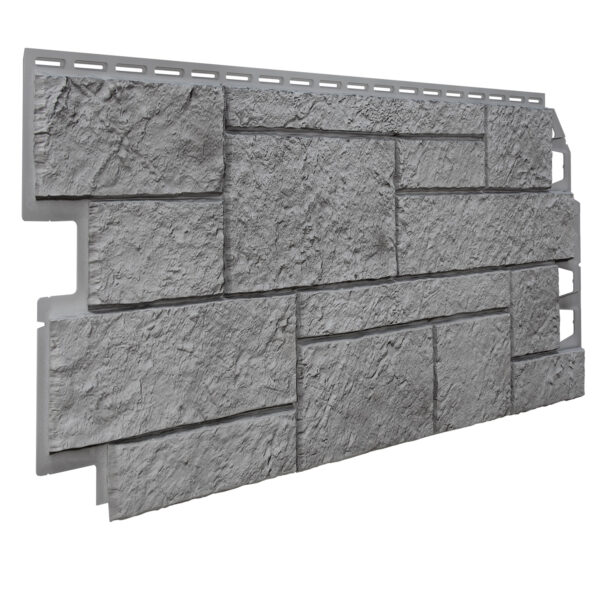 Vox Solid System Light Grey Sandstone Exterior Cladding 1m x 0.42m | Rockwell Building Plastics