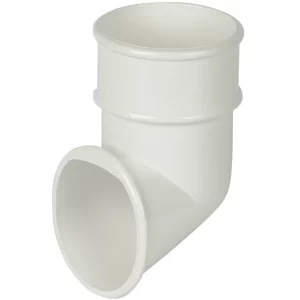 Floplast Half Round Pipe Shoe_White