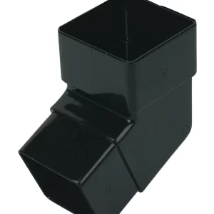 Floplast Square 112° Offset Pipe Bend_Black