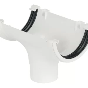 Floplast Half Round Running Outlet_White