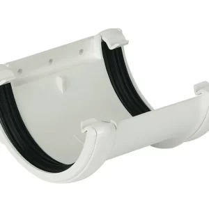 Floplast Half Round Union Bracket_White