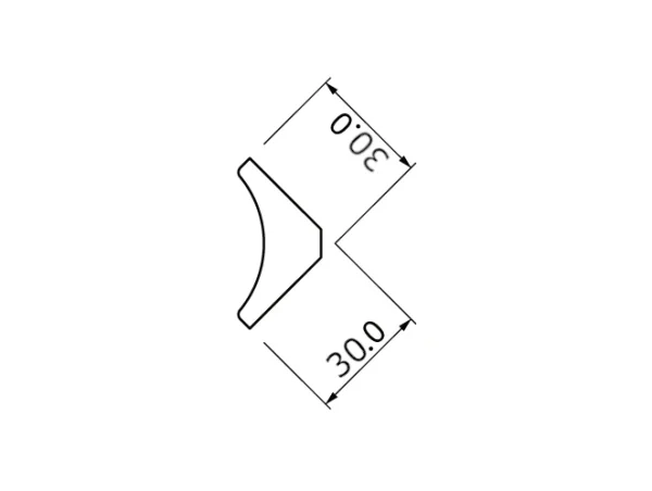 Scotia 602 Plain 30mm x 30mm x 2.9m White - Image 3